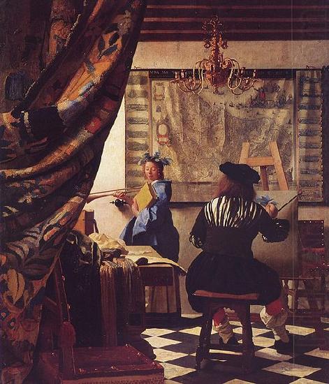 Johannes Vermeer The Art of Painting china oil painting image